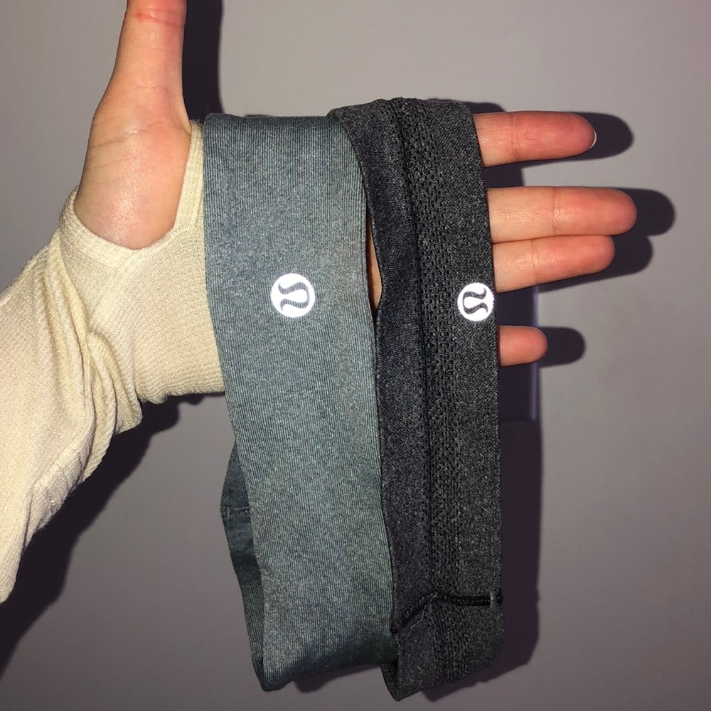 Gray lululemon headbands